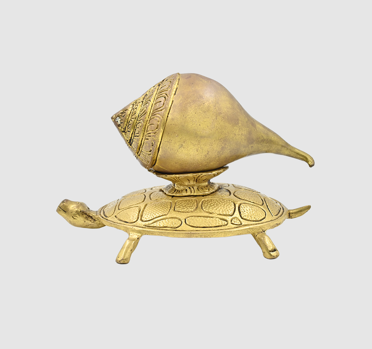 Tortoise With Sankh Go Crafts