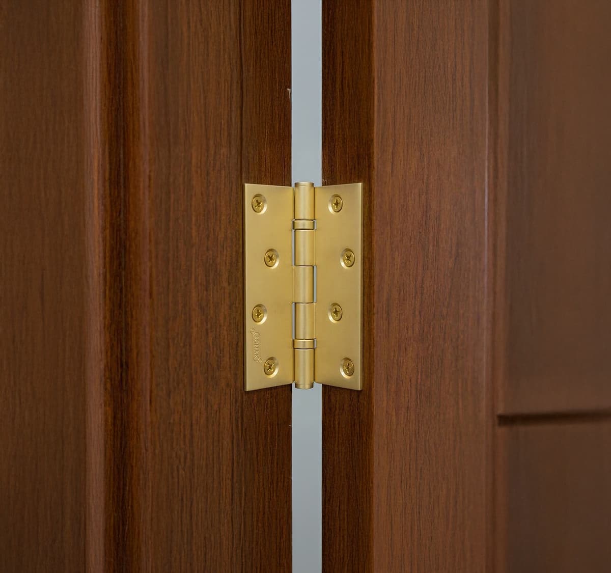 Door Hinges Brass Satin Lacquer