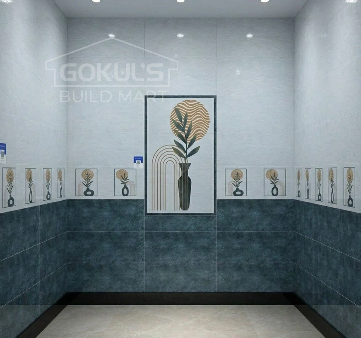 Bathroom Tiles GDS-B0082 (600x300 mm, Matt)