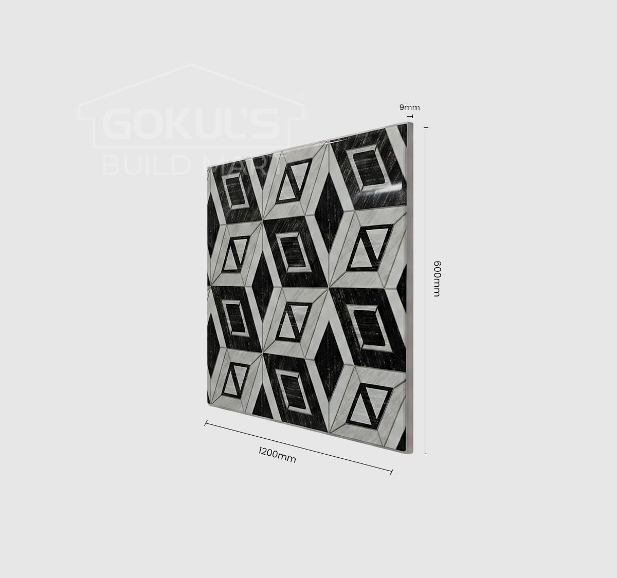 Bathroom Tiles GDS-B0206 (1200×600 mm, Glossy)