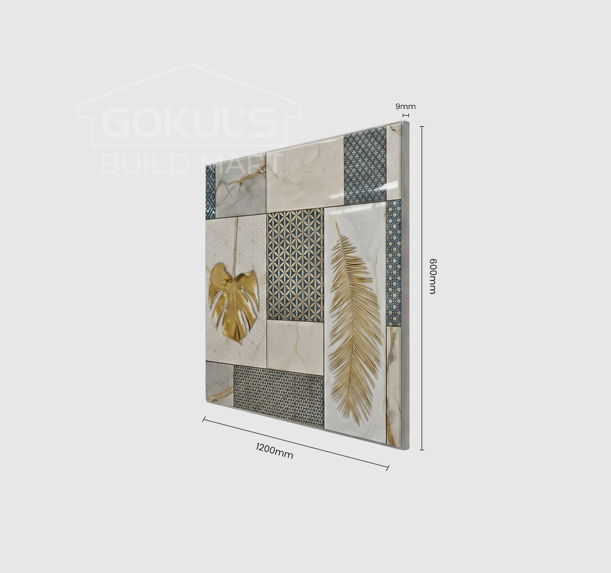 Bathroom Tiles GDS-B0204 (1200×600 mm, Glossy)