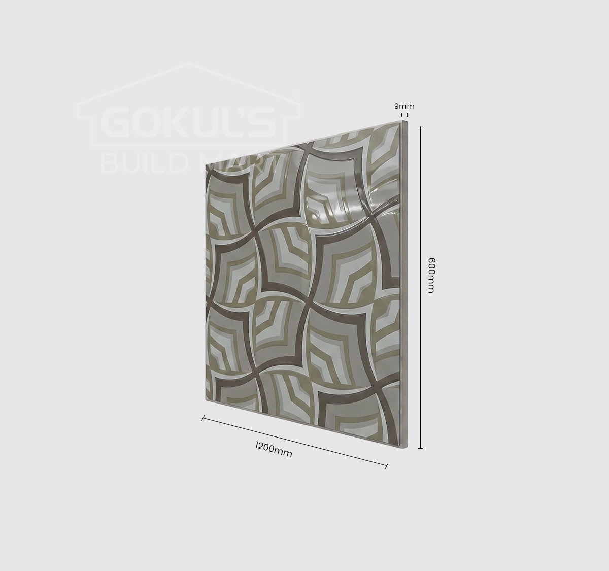 Bathroom Tiles GDS-B0201 (1200×600 mm, Glossy)