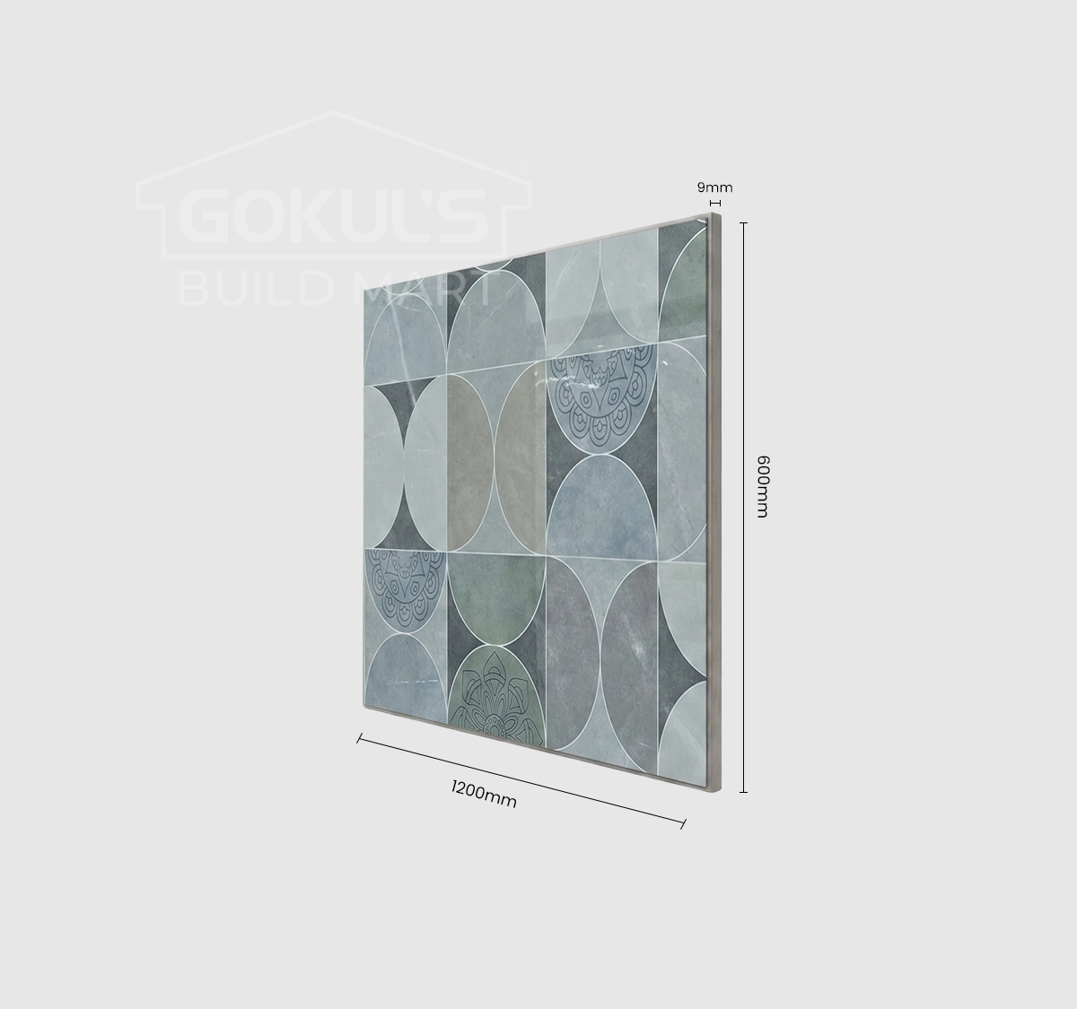 Bathroom Tiles GDS-B0200 (1200×600 mm, Glossy)