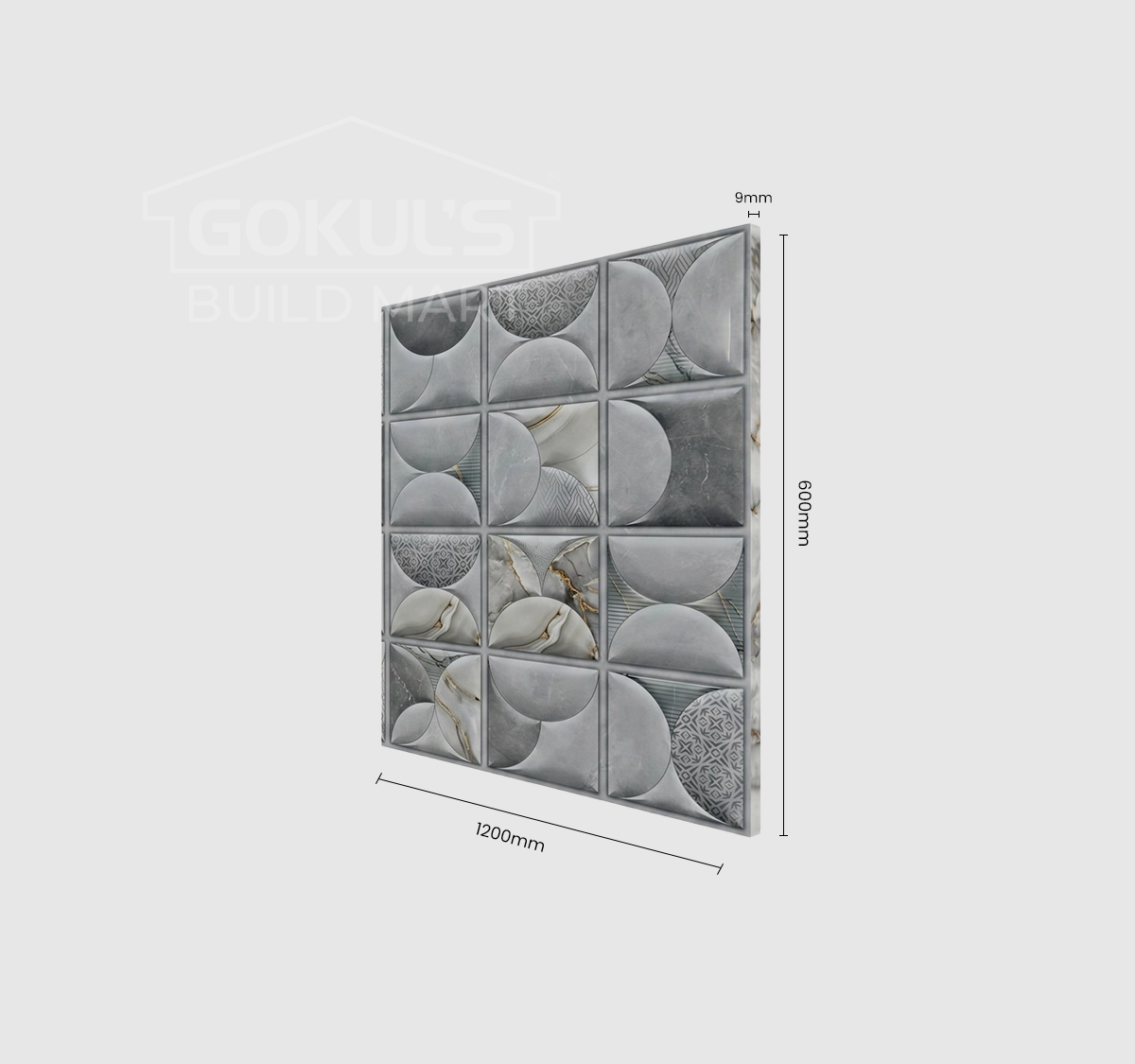 Bathroom Tiles GDS-B0212 (1200×600 mm, Glossy)