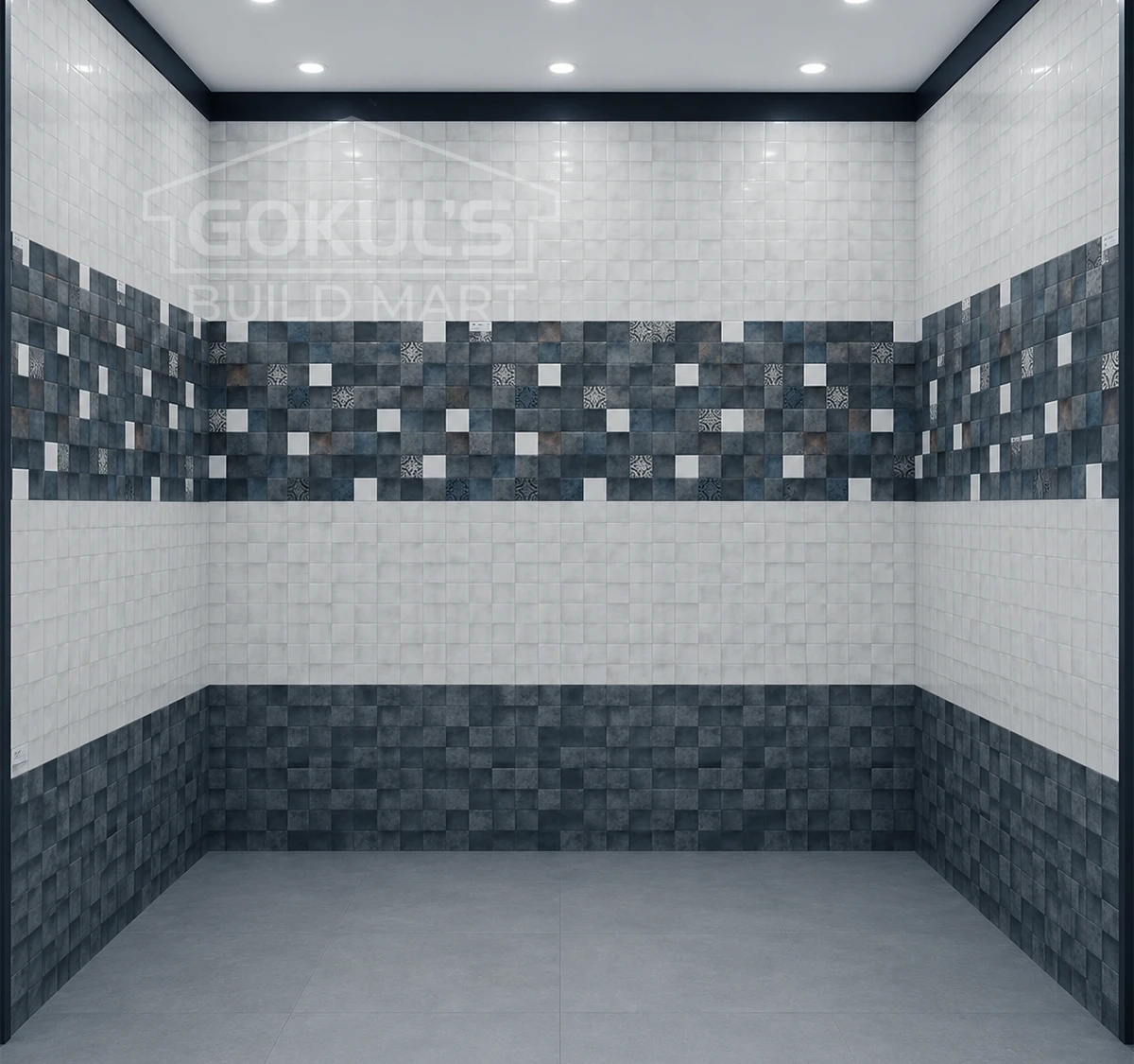 Bathroom Tiles GDS-B0221 (1200x600 mm, Glossy)