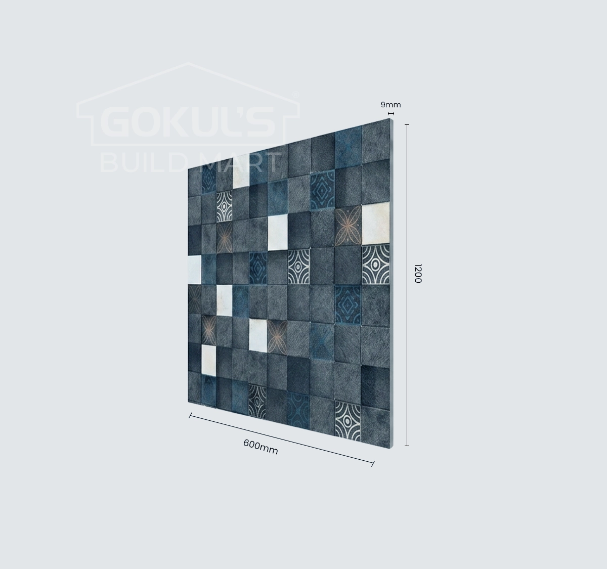 Bathroom Tiles GDS-B0221 (1200×600 mm, Glossy)