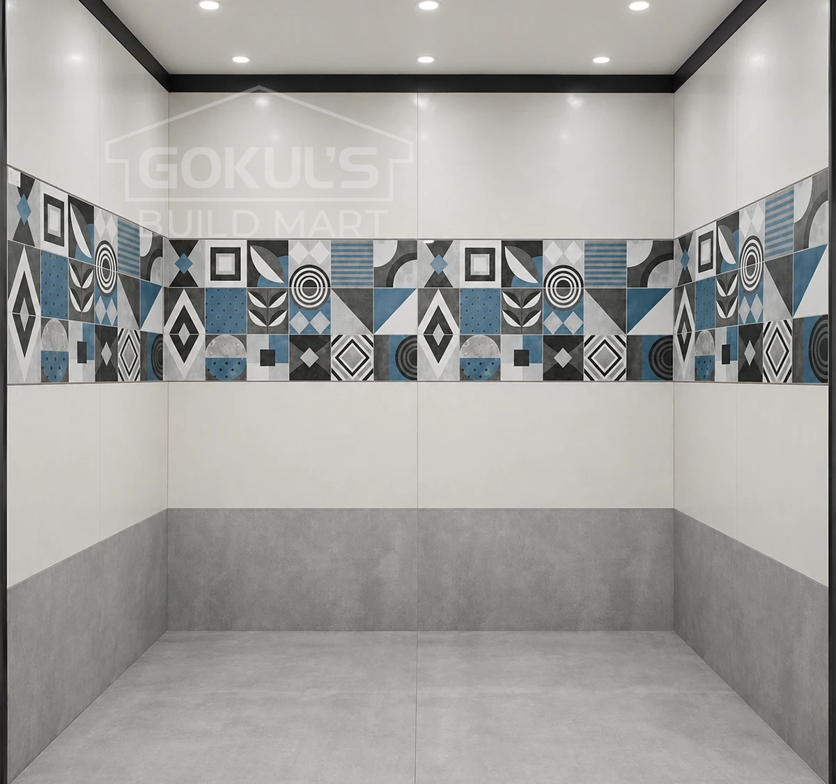 Bathroom Tiles GDS-B0229 (1200x600 mm, Matt)