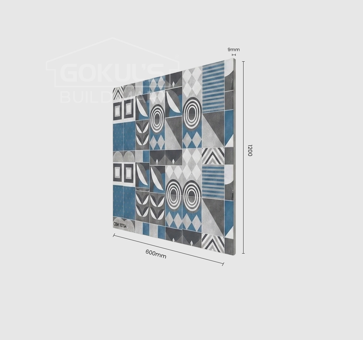 Bathroom Tiles GDS-B0229 (1200×600 mm, Matt)