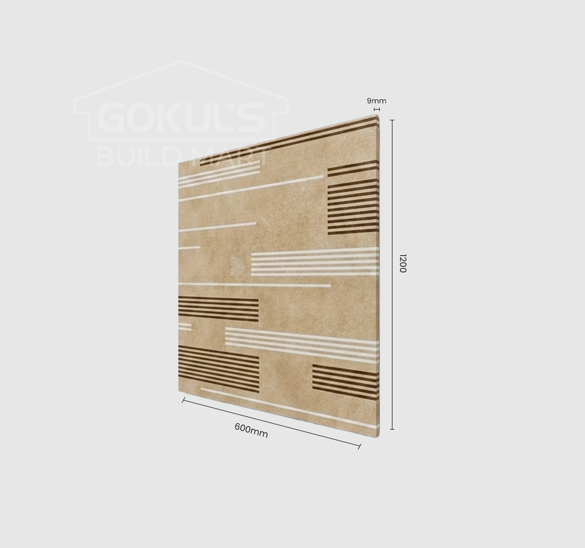 Bathroom Tiles GDS-B0260 (1200×600 mm, Matt)