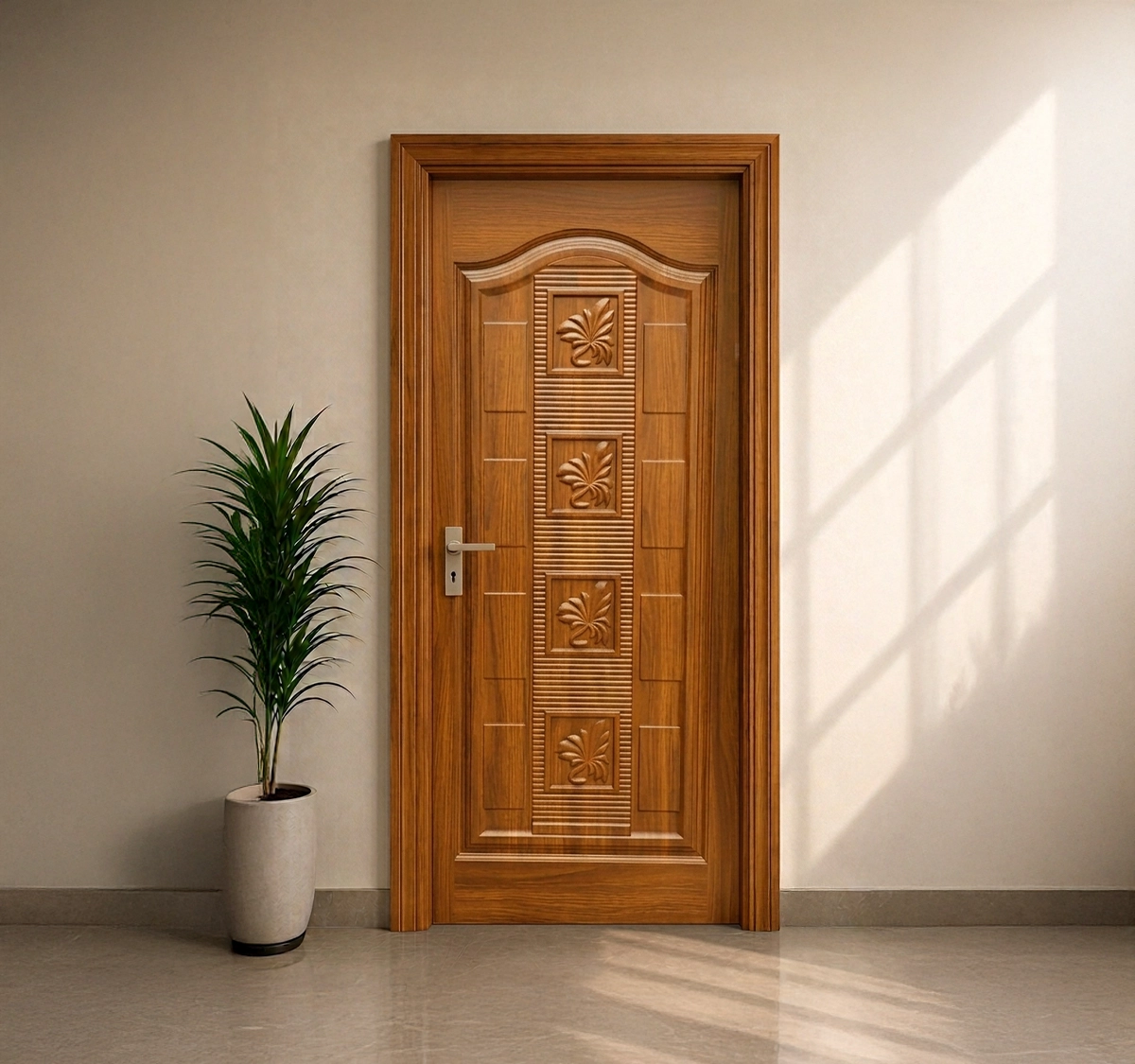 Teak Wood SPA 4 Carving+Polish