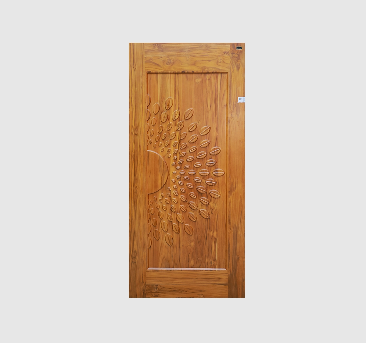 Teak Wood Flat 3 Carving+Polish