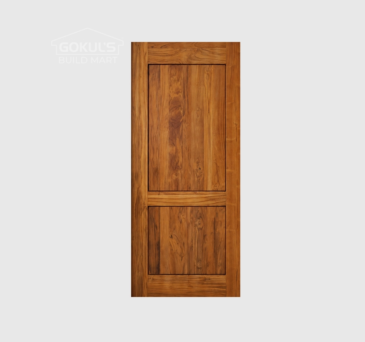 Teak Wood TP (8mm) Groove Door With Polish